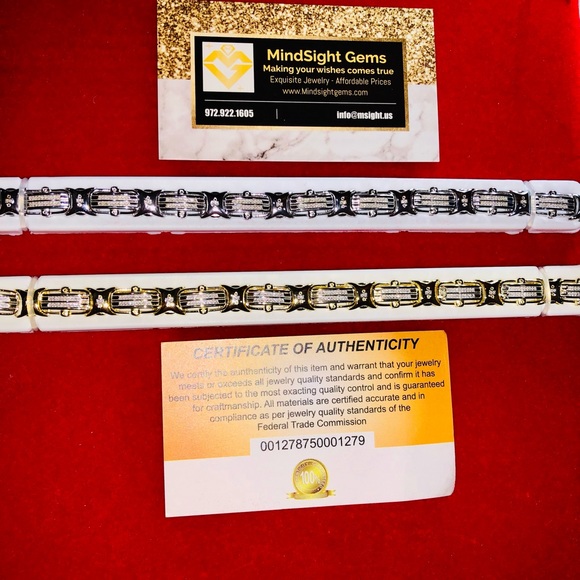 Genuine real diamond custom made bracelets for men, bestsellers back in stock! - Picture 4 of 10